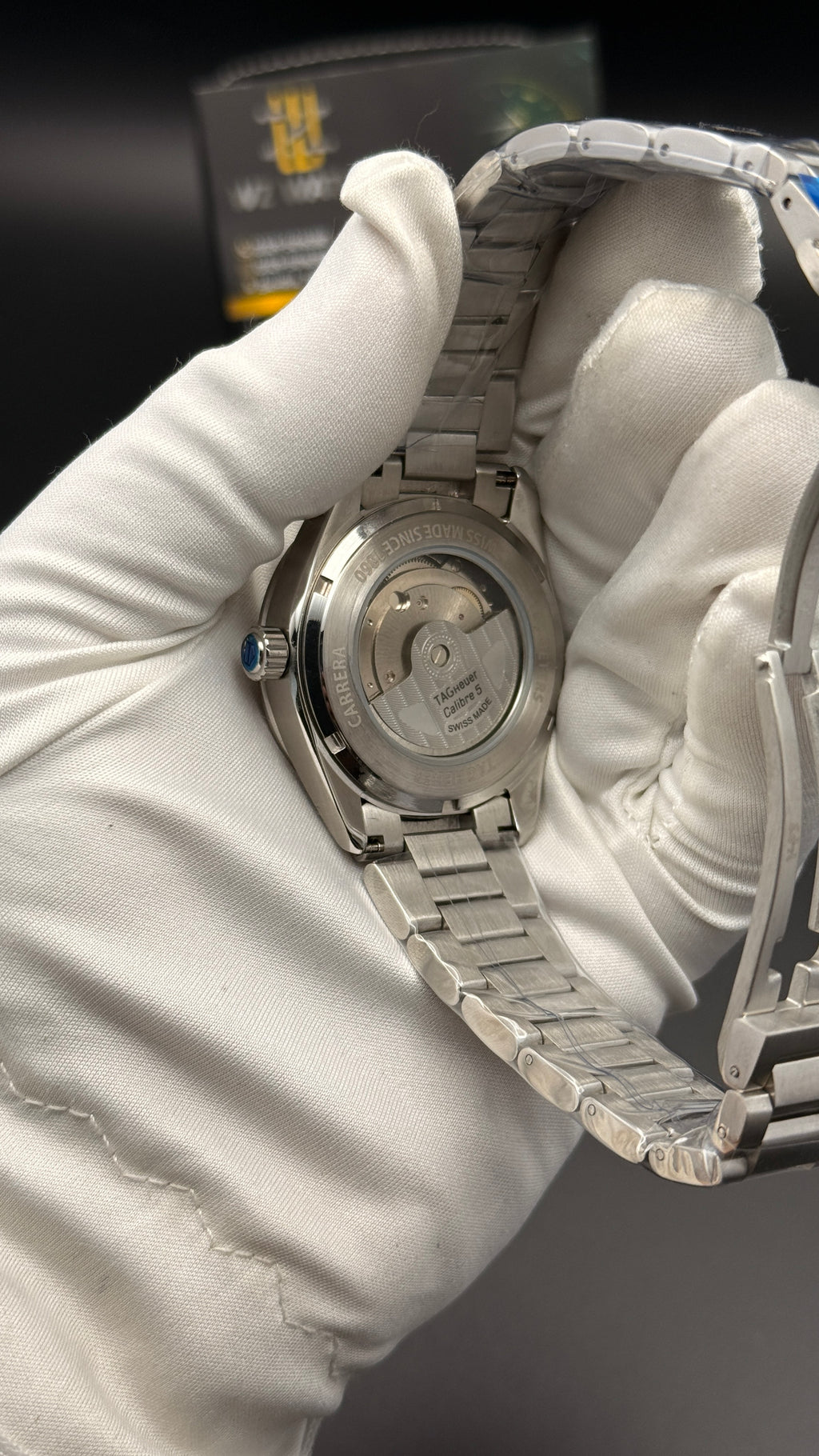 Silver with black Dial