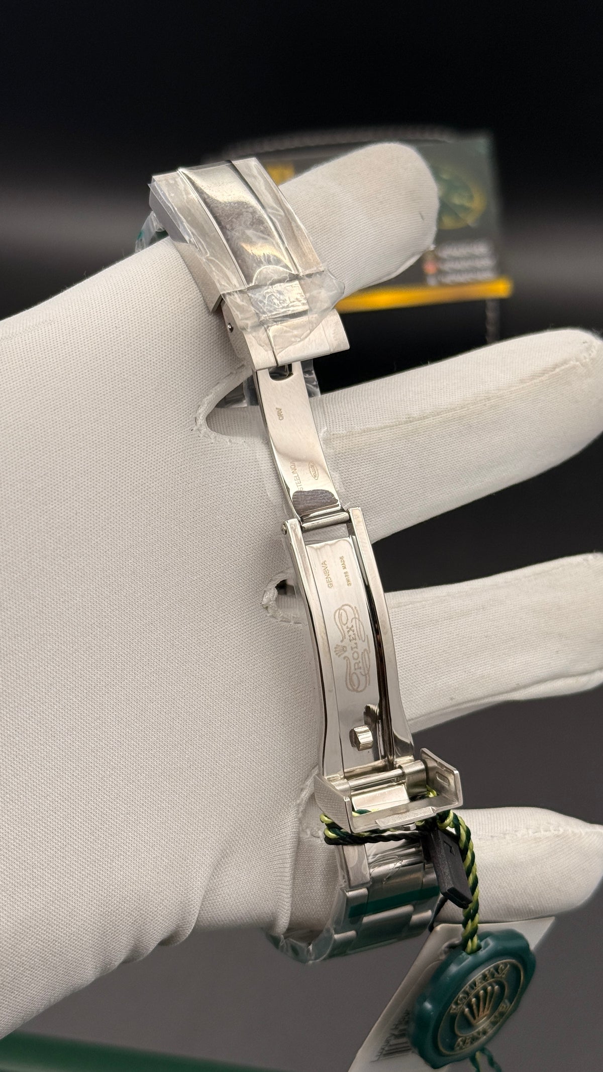 Silver with black Dial.