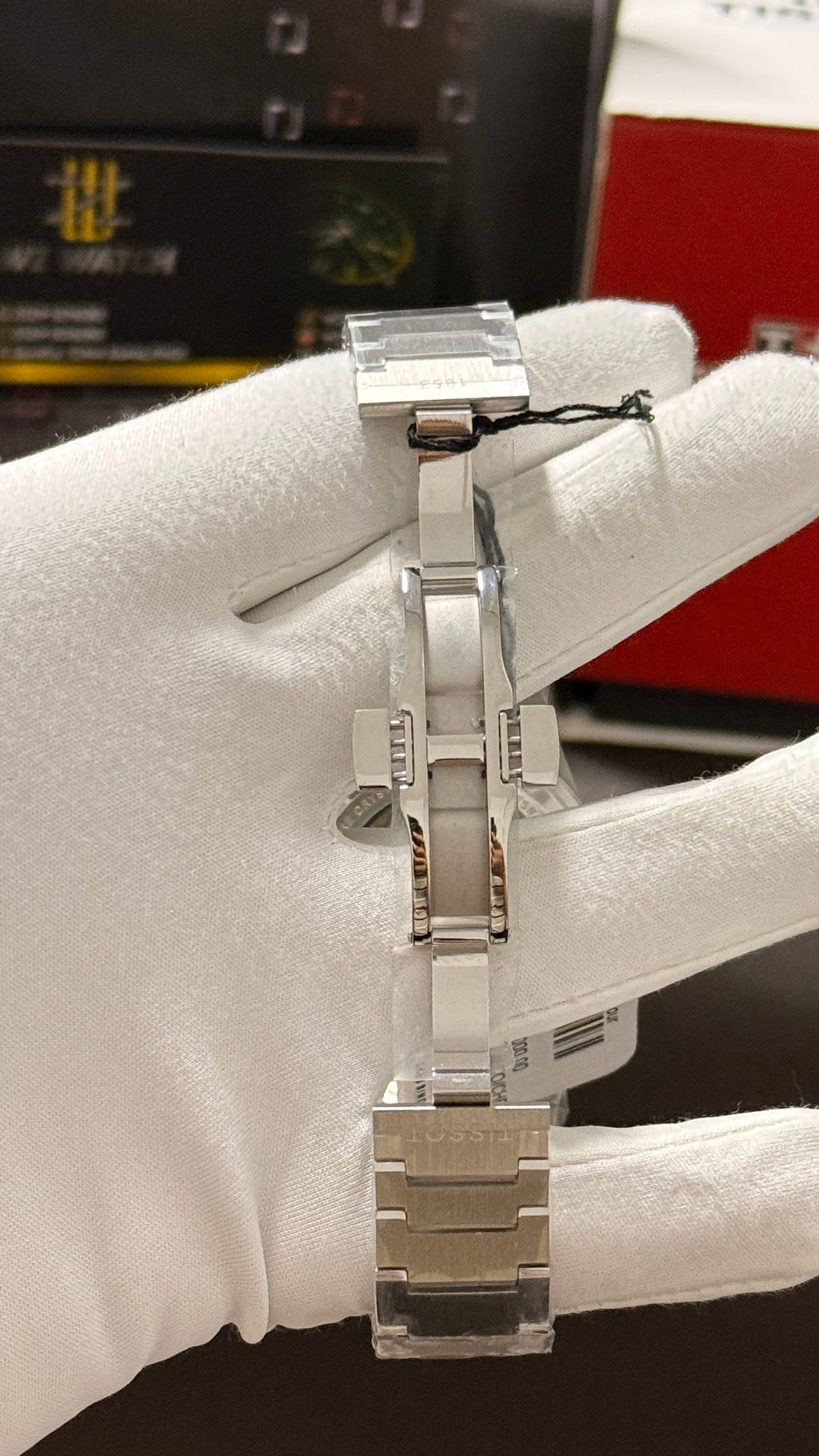 Silver with white dial