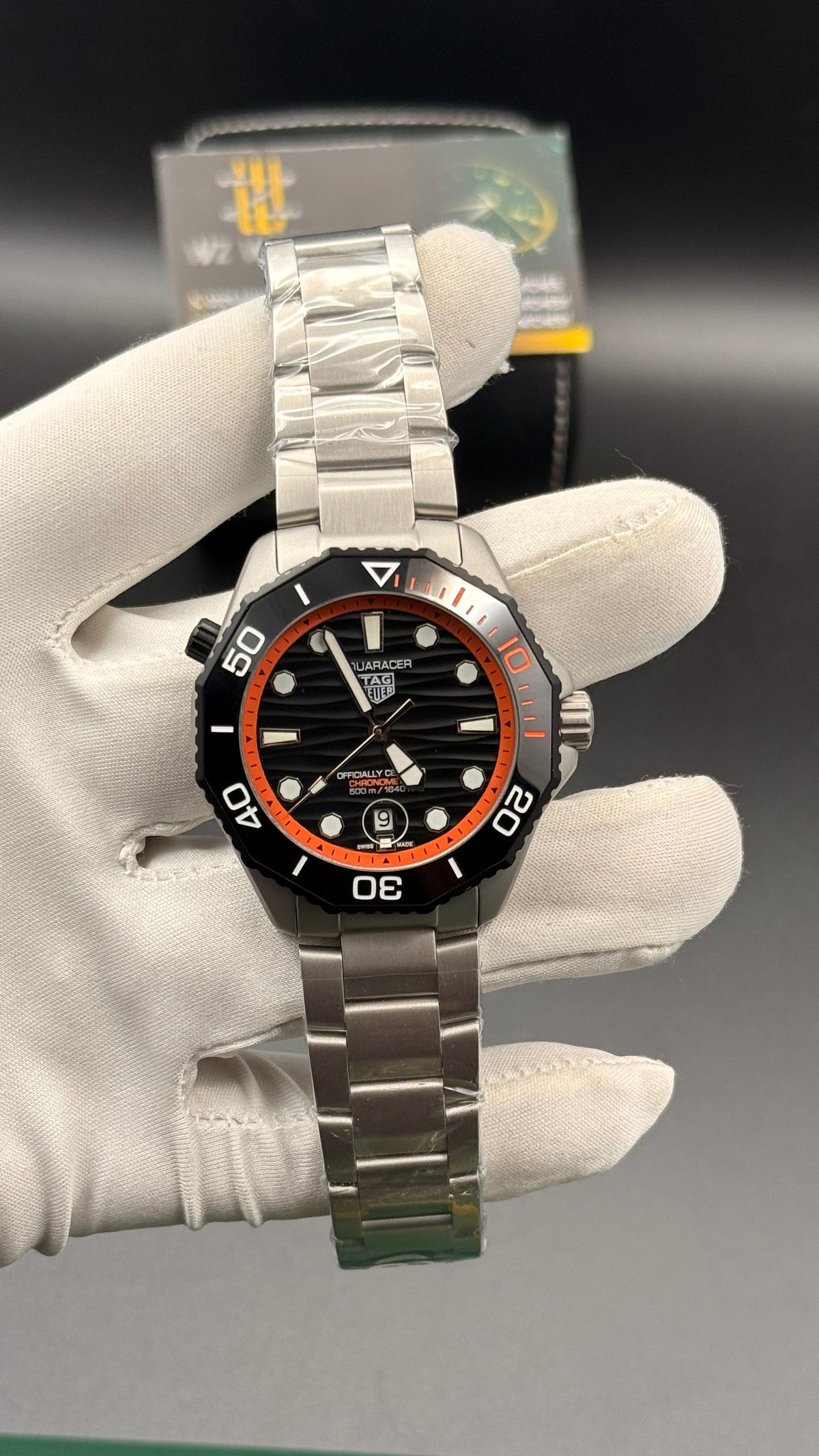 Silver with black Dial.