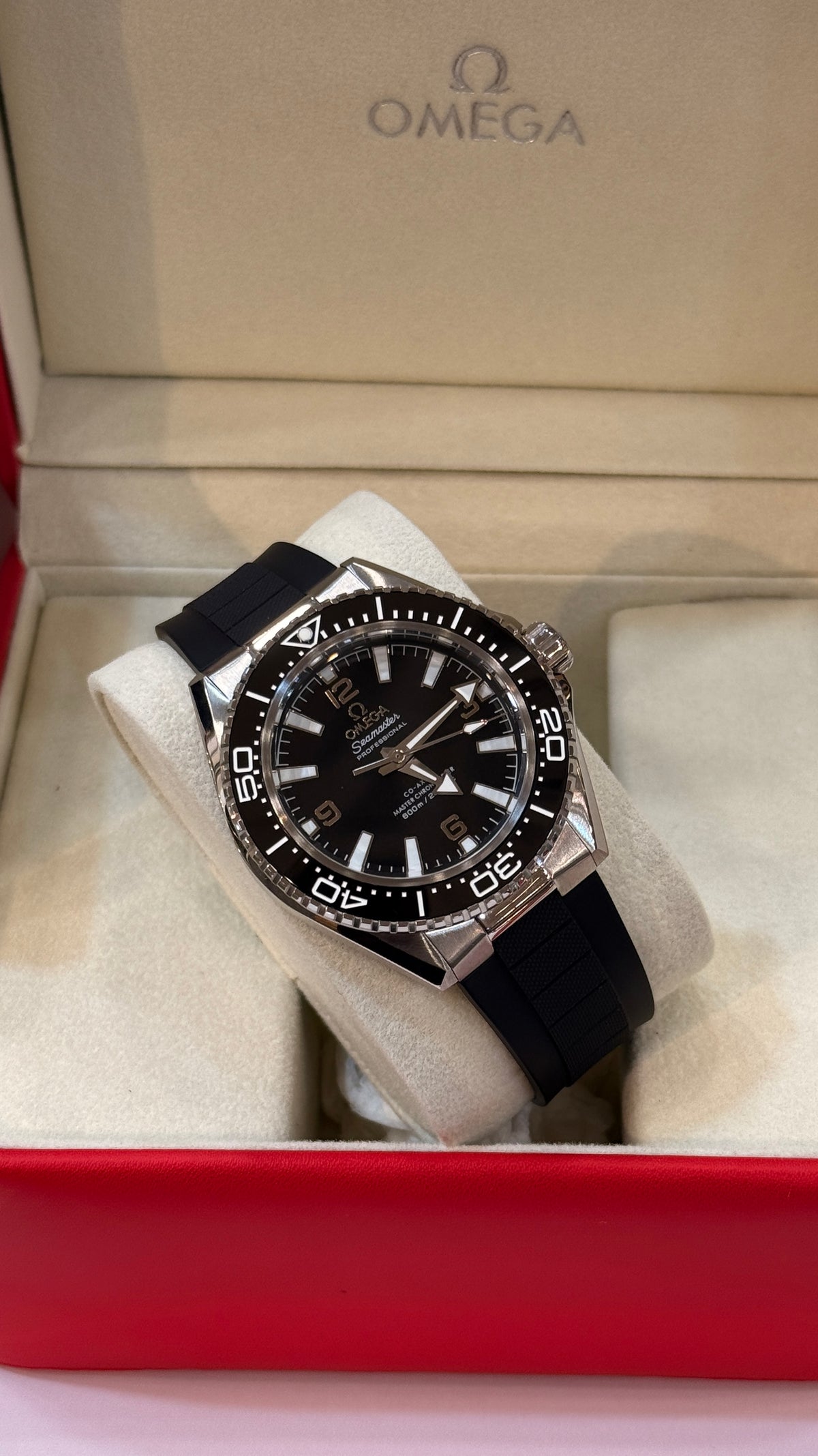 Silver with black Dial.