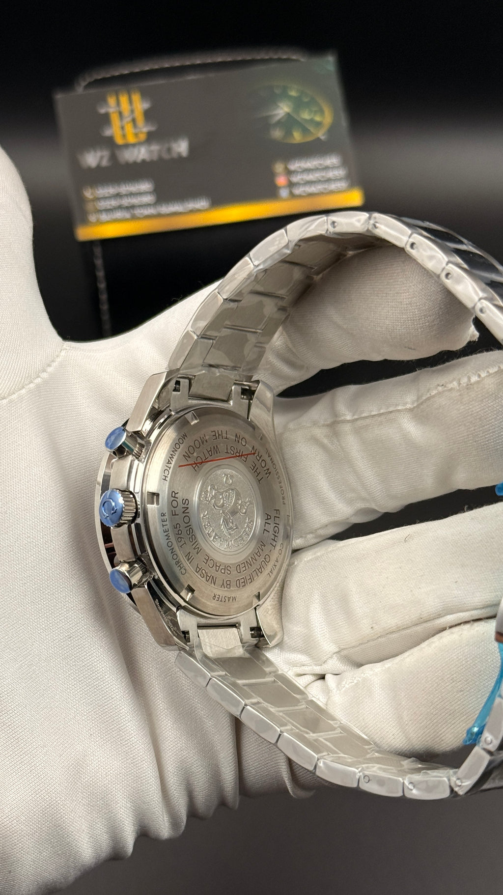 Silver with black Dial.
