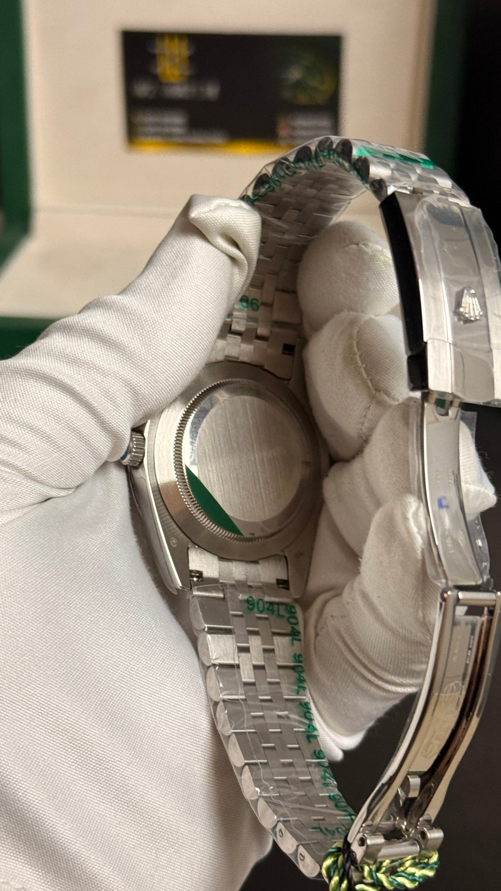 Silver with white Dial.