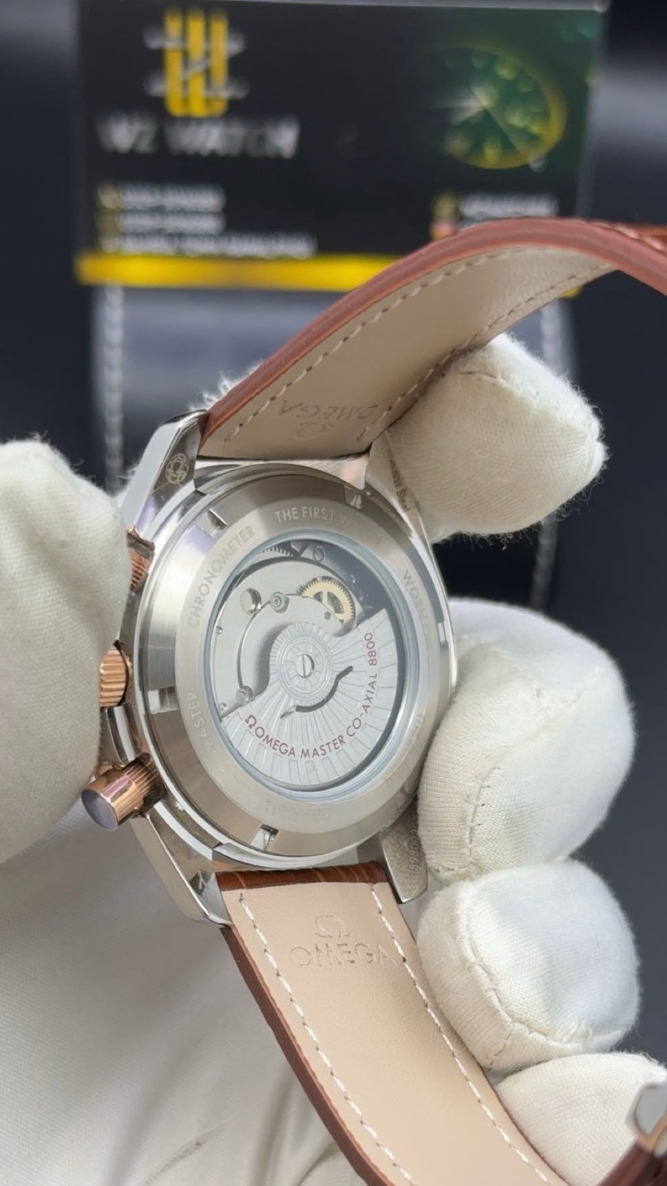 Silver with Chocolate Dial