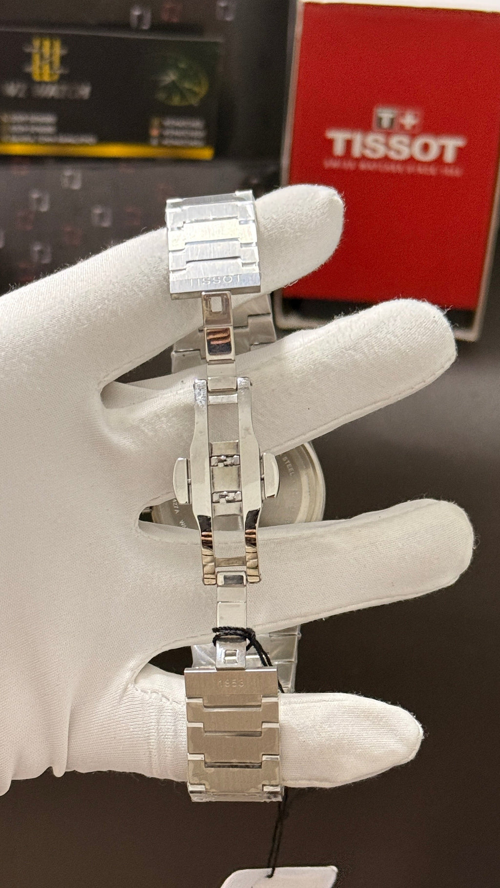 Silver with white dial