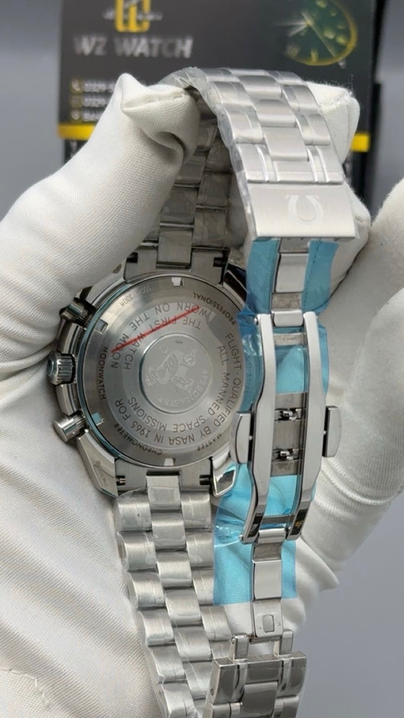 Silver with Blue Dial.