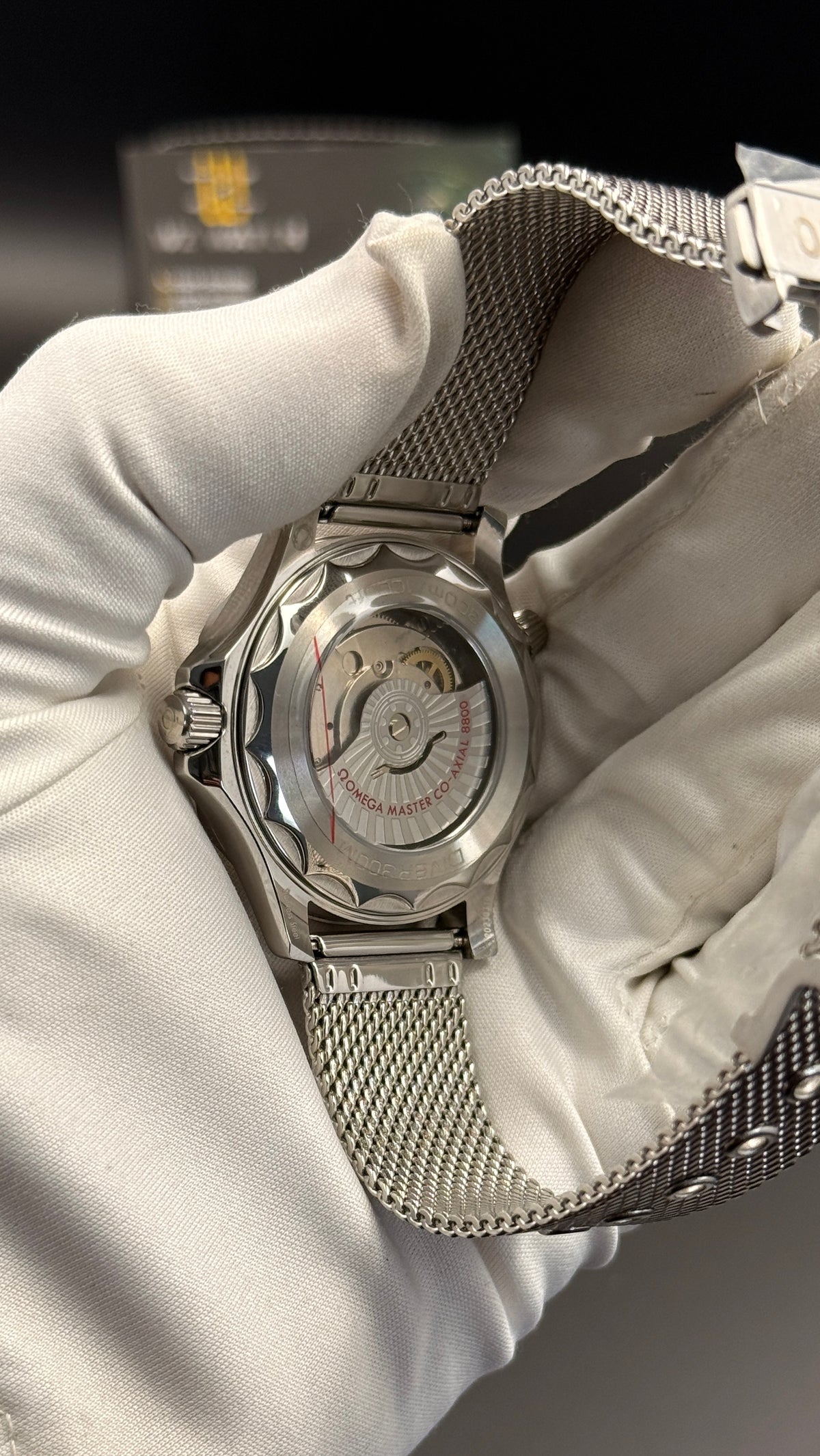 Silver with black Dial.