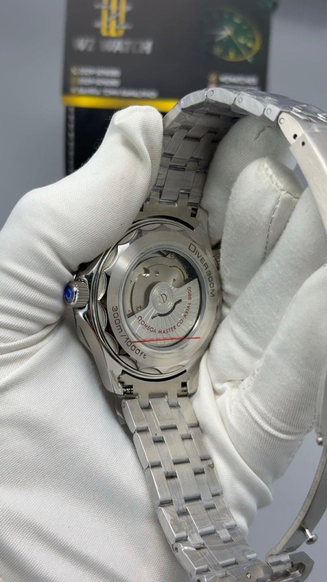 Silver with white Dial.