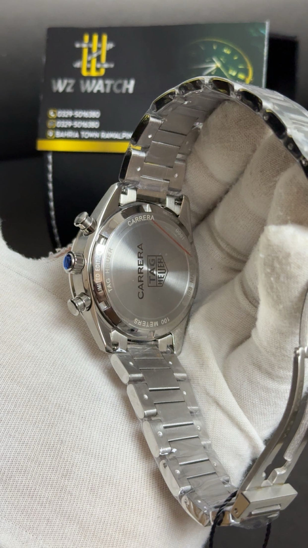 Silver with White Dial